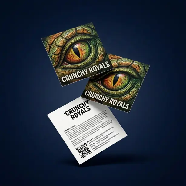 Dinosaur Candy QR Promosyon Kartı Vitrini - Promera