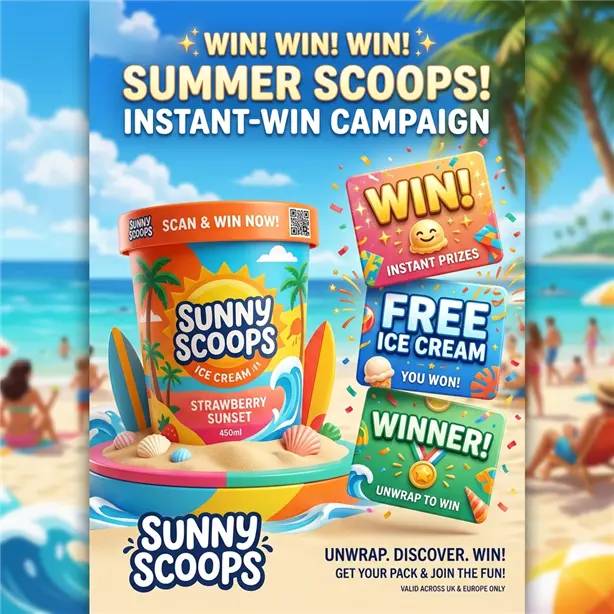 Ice Cream Inkjet Campaign Poster