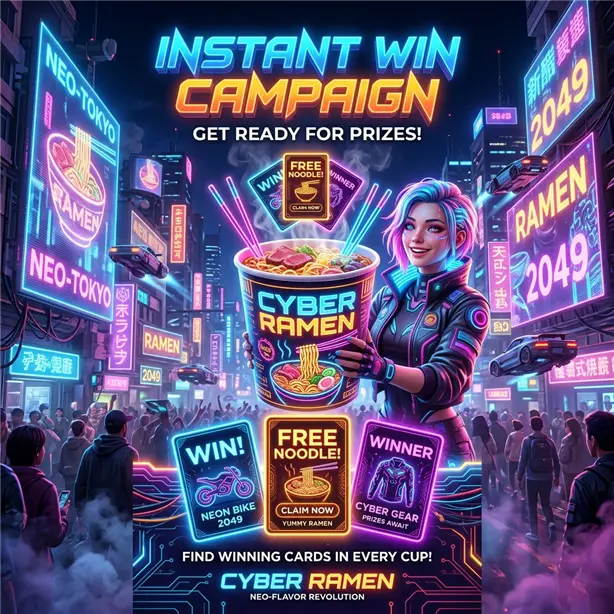 Noodle Inkjet Campaign Poster