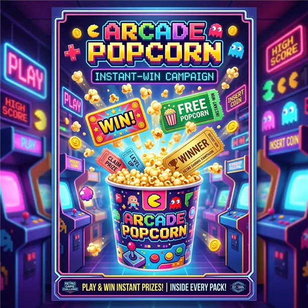 Popcorn Inkjet Campaign Poster
